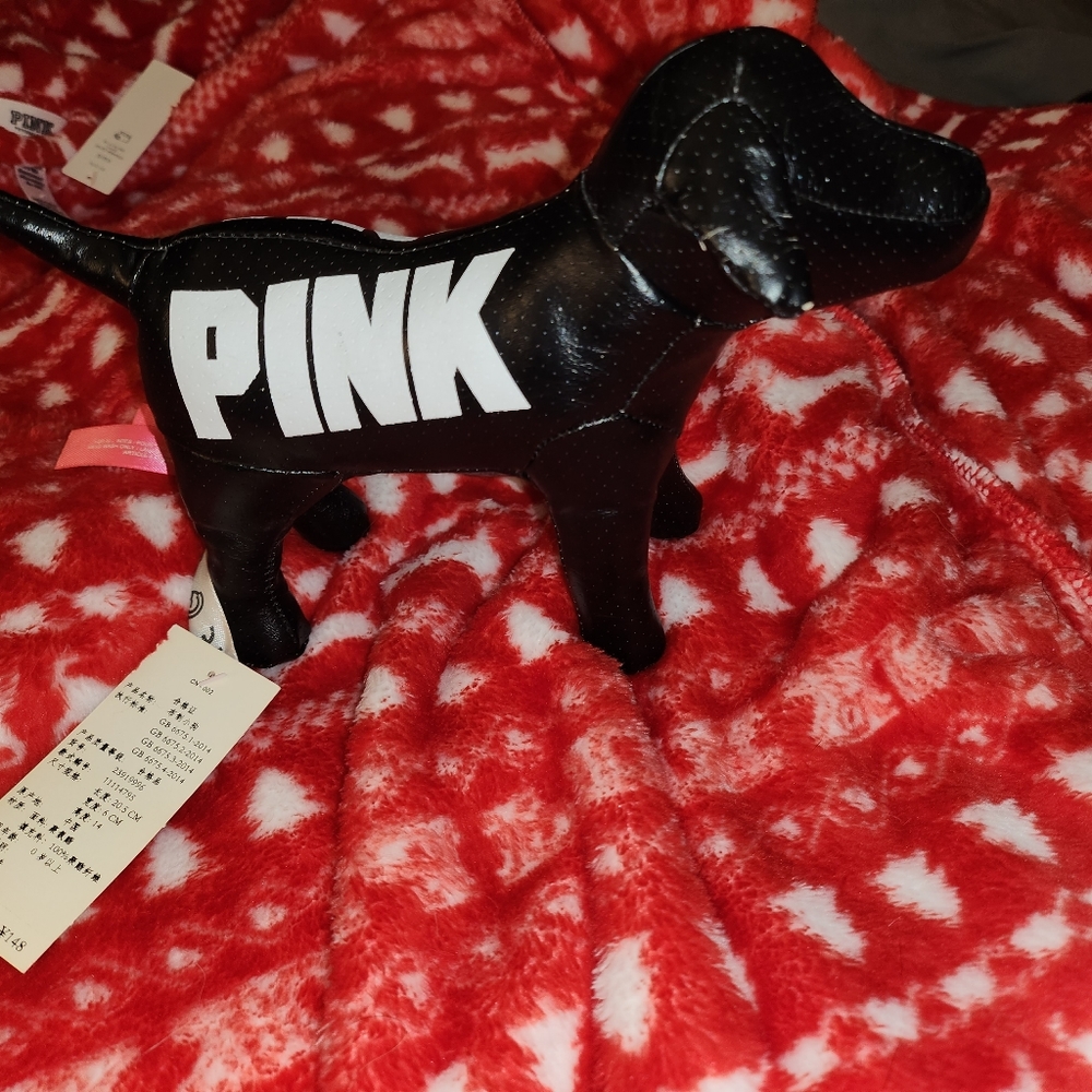 NWT RARE Victorias Secret PINK leather pup